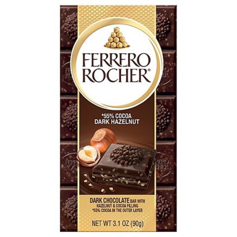 FERRERO ROCHER DARK HAZELNUT TABLET  90 G.