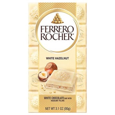 FERRERO ROCHER WHITE HAZELNUT TABLET  90 G.