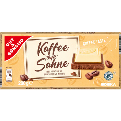 G&G SCHOKOLADE KAFFEE SAHNE 200g