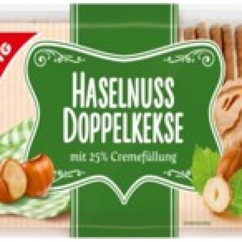 G&G DOPPELKEKS HASELNUSS   250 G.