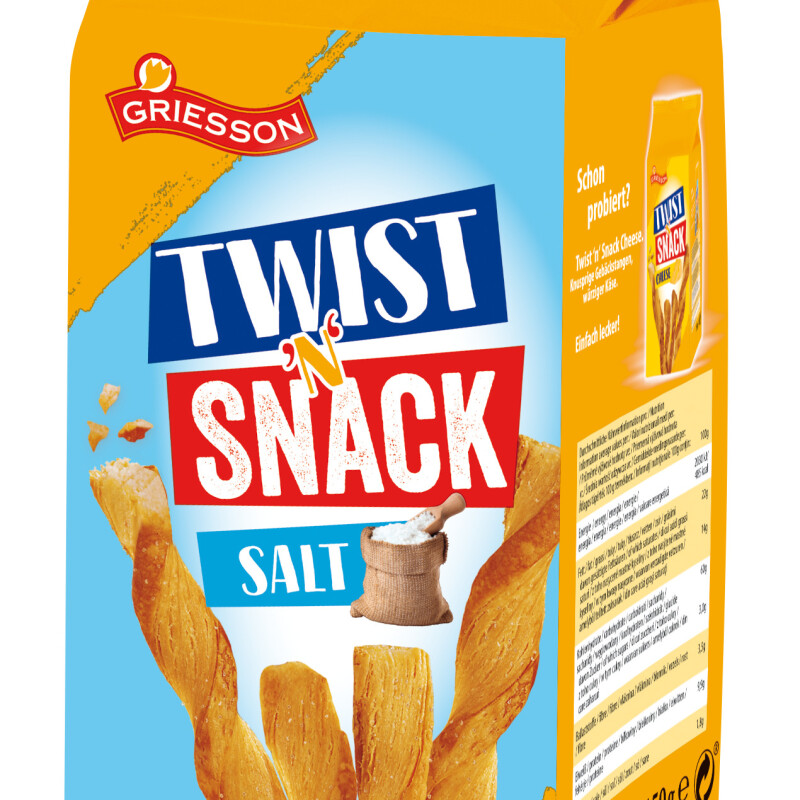 GRIESSON TWIST'N' SNACK SALT 150g