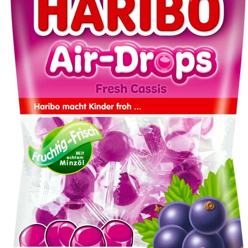 HARIBO AIR DROPS FRESH CASSIS 100 G.