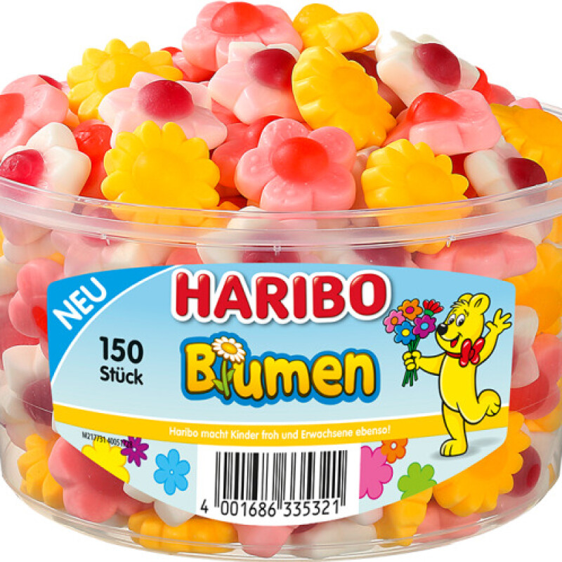 HARIBO BLUMEN 150 PCS TUB1020 G.