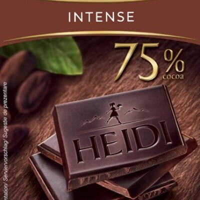 HEIDI DARK INTENSE 75%  80 G.