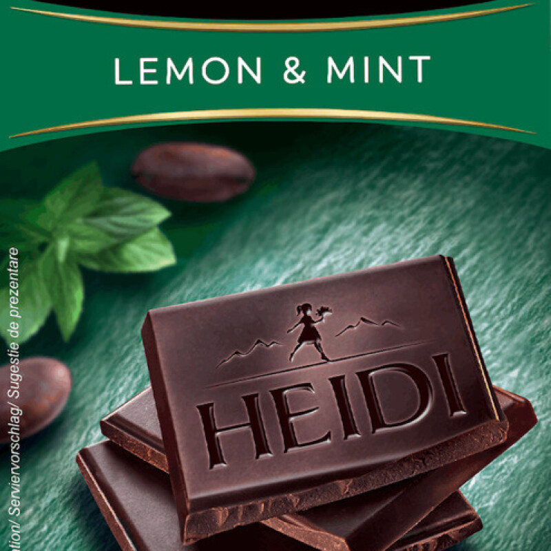 HEIDI DARK MINT & LEMON  80 G.