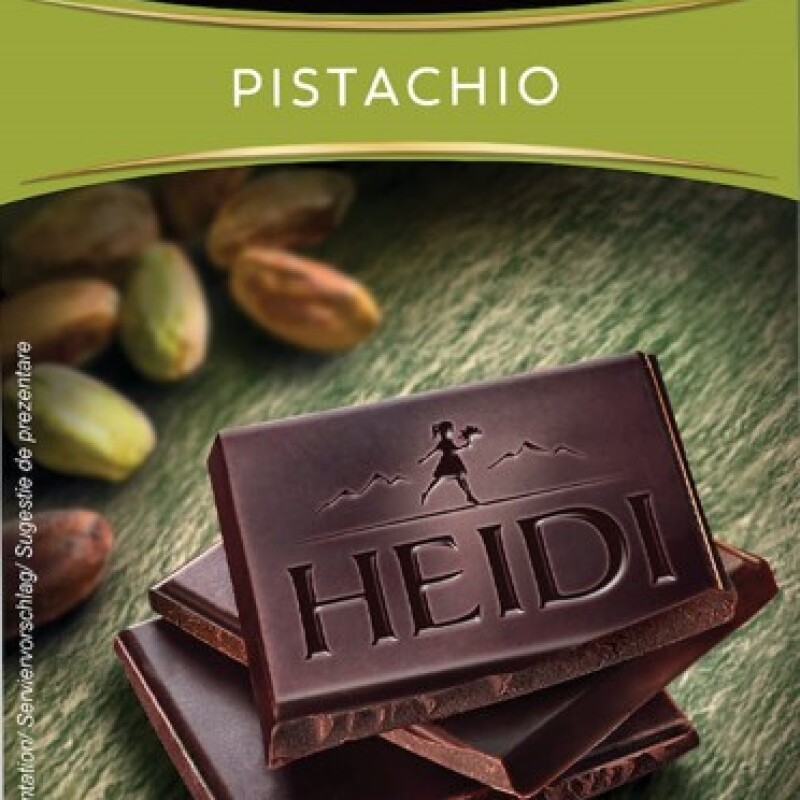 HEIDI DARK PISTACHIO  80 G.