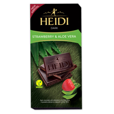 HEIDI DARK STRAWBERRY & ALOE VERA  80 G.