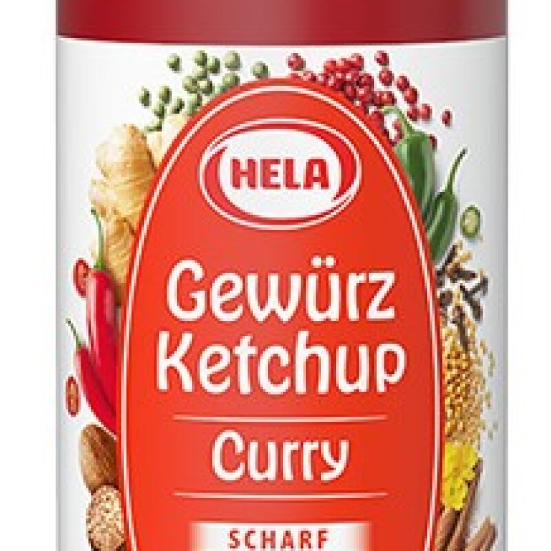 HELA CURRY GEWURZ KETCHUP SCHARF 300 ML.