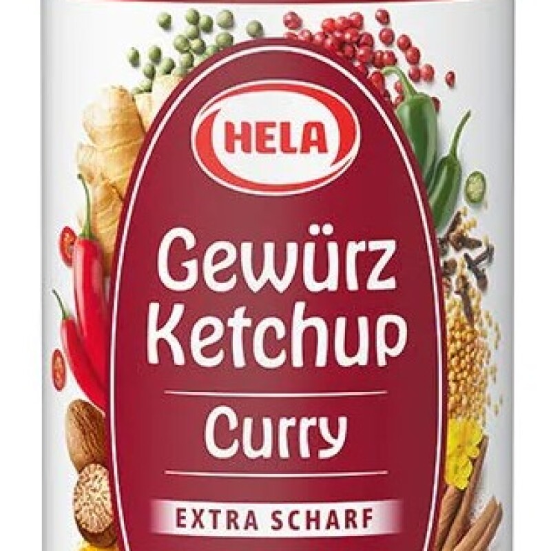 HELA CURRY GEWURZ KETCHUP EXTRA HOT300 ML.