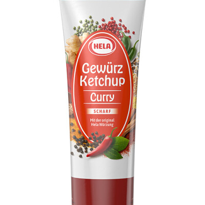 HELA CURRY GEWURZ KETCHUP SCHARF 150 ML. TUBE