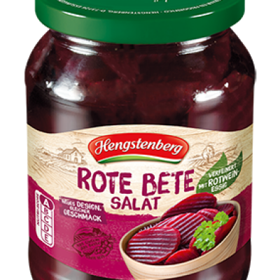 HENGSTENBERG ROTE BETE SALAT 370 ML.  GLASS