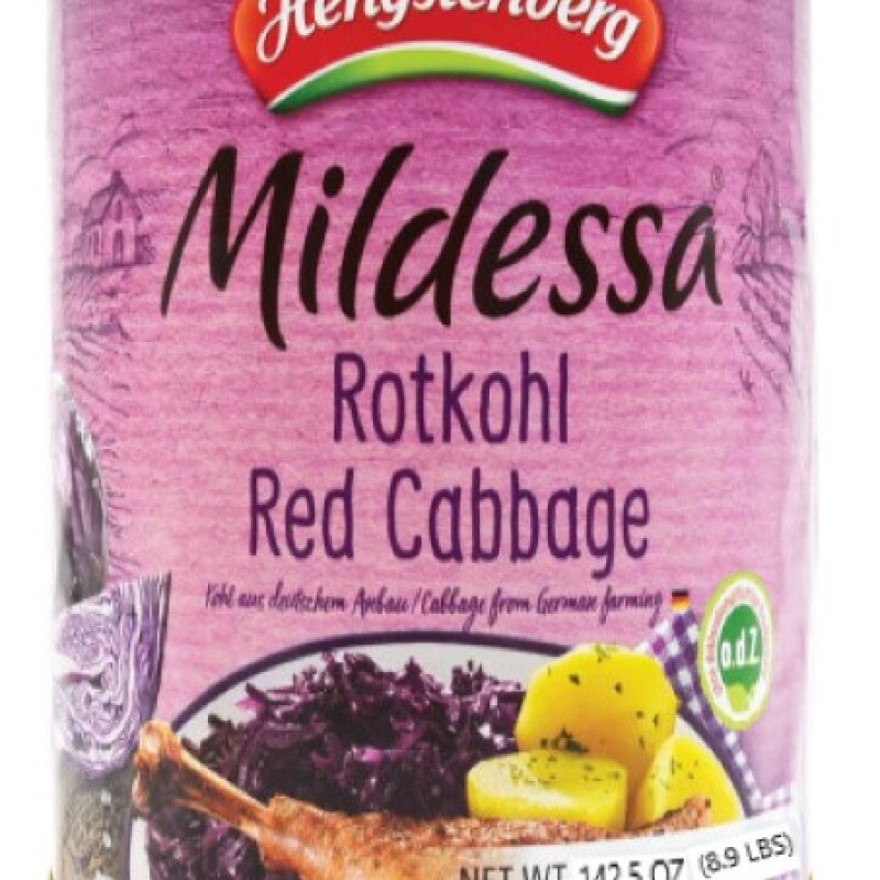 HENGSTENBERG MILDESSA  ROTKOHL / RED CABBAGE  8.9 LB.  CAN