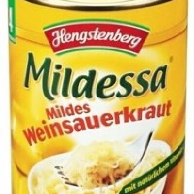 HENGSTENBERG MILDESSA WEINSAUERKRAUT  850 ML.  CAN