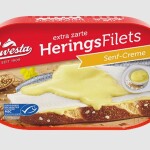 HAWESTA HERRING FILLETS IN SENF / MUSTARD CREME  200 G.