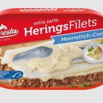 HAWESTA HERRING FILLETS IN MEERRETTICH / HORSERADISH CREME  200 G.