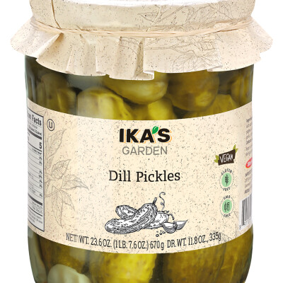 IKA'S GARDEN DILL PICKLES 23.6 OZ. (670 G.)