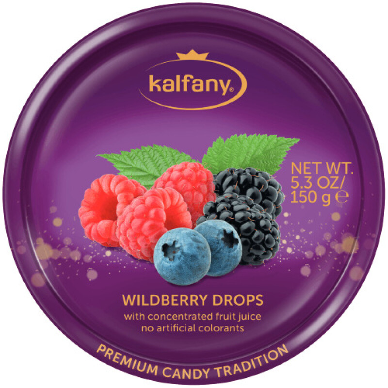 KALFANY WILDBERRY CANDIES DOSE 150 G.