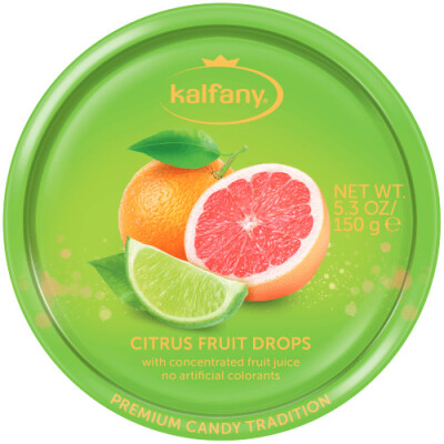 KALFANY CITRUS FRUIT CANDIES DOSE 150 G.