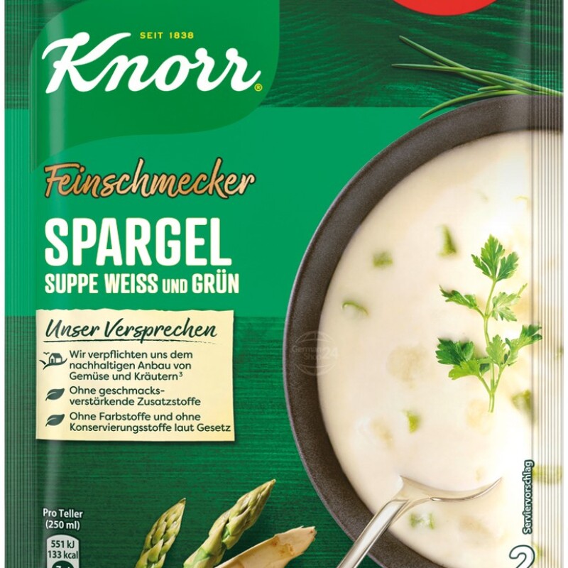 KNORR F.S. SPARGEL / ASPARAGUS CREAM SOUP  20 PCS.