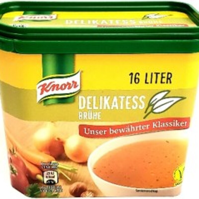 KNORR DELIKATESSE BRUEHE / CLEAR BROTH  16 L. / 6 PCS.  - CONTAINER