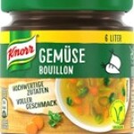 KNORR GEMUESE / VEGETABLE BOUILLON  6L. / 10 PCS. - GLASS