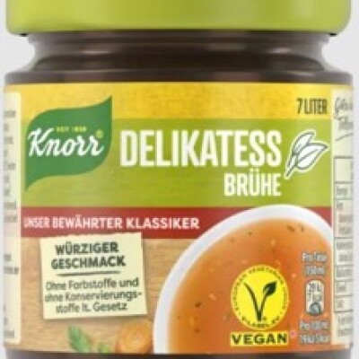 KNORR DELIKATESSE BRUEHE / CLEAR BROTH  7L. / 10 PCS.  - GLASS