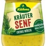 KUEHNE SENF KOERNIG / WHOLE GRAIN MUSTARD  250 ML.  - GLASS