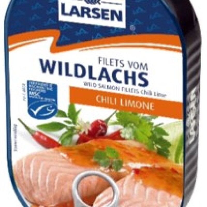 LARSEN LACHS / SALMON FILLET IN GARTENKRAUTER / DILL CREME  200 G.