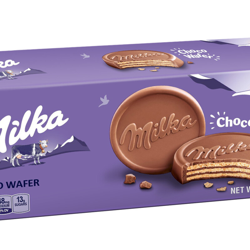 MILKA  MINI COOKIES MILK CHOCOLATE DIPPED  110 G.