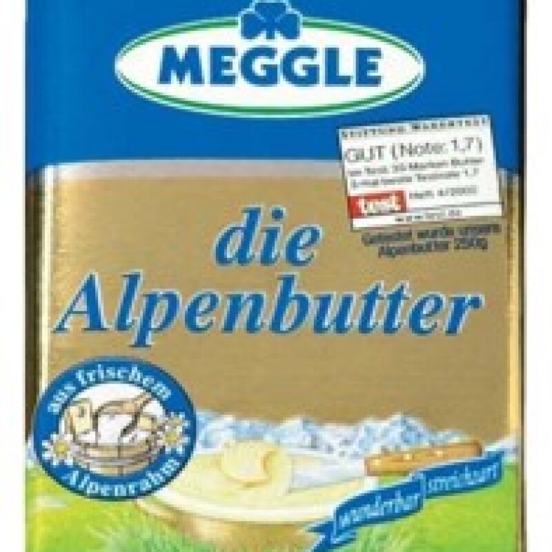 MEGGLE  WITHOUT GARLIC KRAUTER BUTTER ROLLE  125 G.