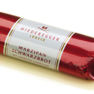 NIEDEREGGER CHOCOLATE COVERED MARZIPAN LOAF  2.6 oz.