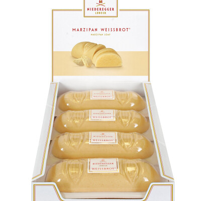 NIEDEREGGER RUM GRAPE CHOCOLATE COVERED MARZIPAN LOAF  14.4 oz.