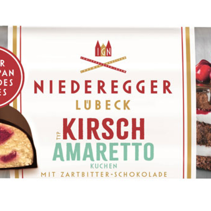 NIEDEREGGER DARK CHOCOLATE MARZIPAN BAR  3.8 oz.