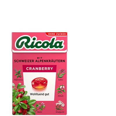 RICOLA EUKALYPTUS-KIRSCHE - SUGARFREE BOX 50g