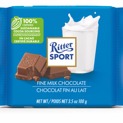 RITTER SPORT MILK CHOPPED HAZELNUTS   100 G.