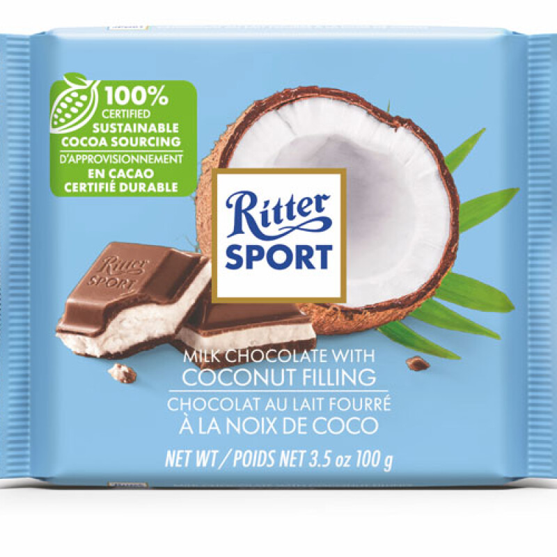 RITTER SPORT MILK WHOLE HAZELNUTS  100 G.