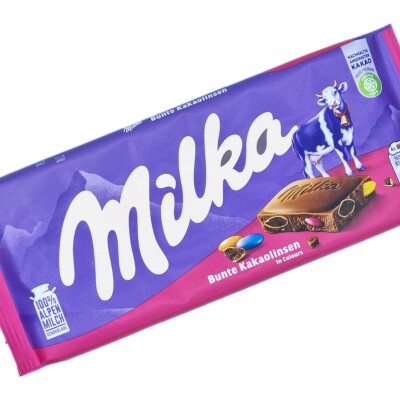 MILKA BUNTE KAKAOLINSEN  100 G.