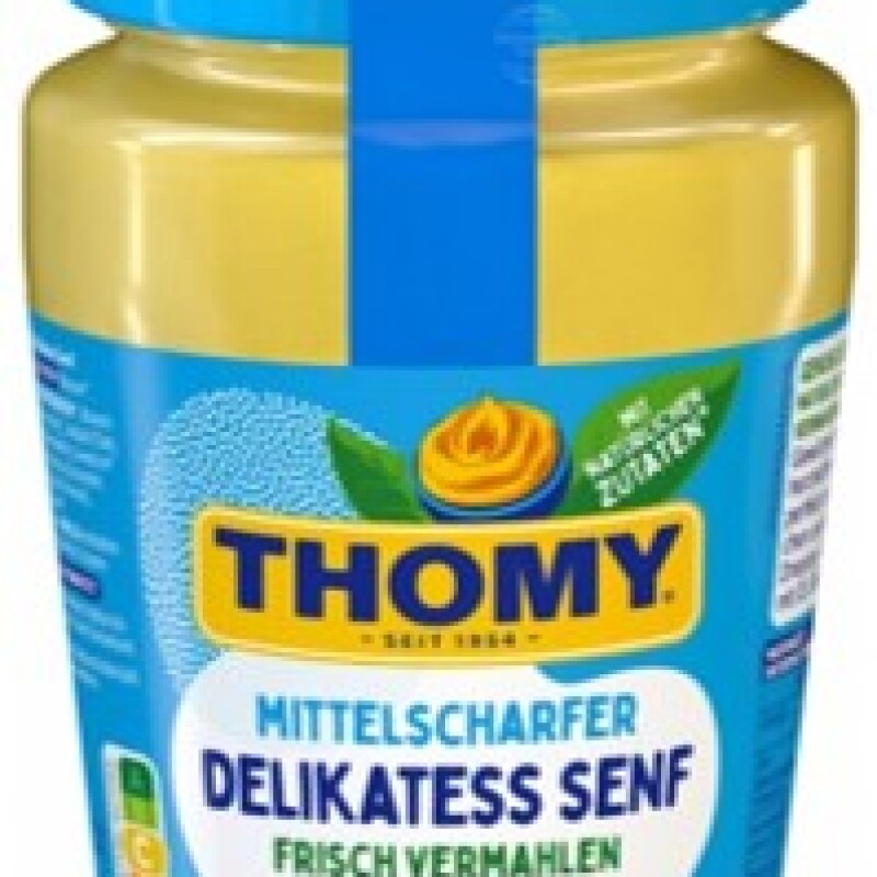 THOMY SCHARFER SENF  / MUSTARD HOT 250 ML.  - GLASS