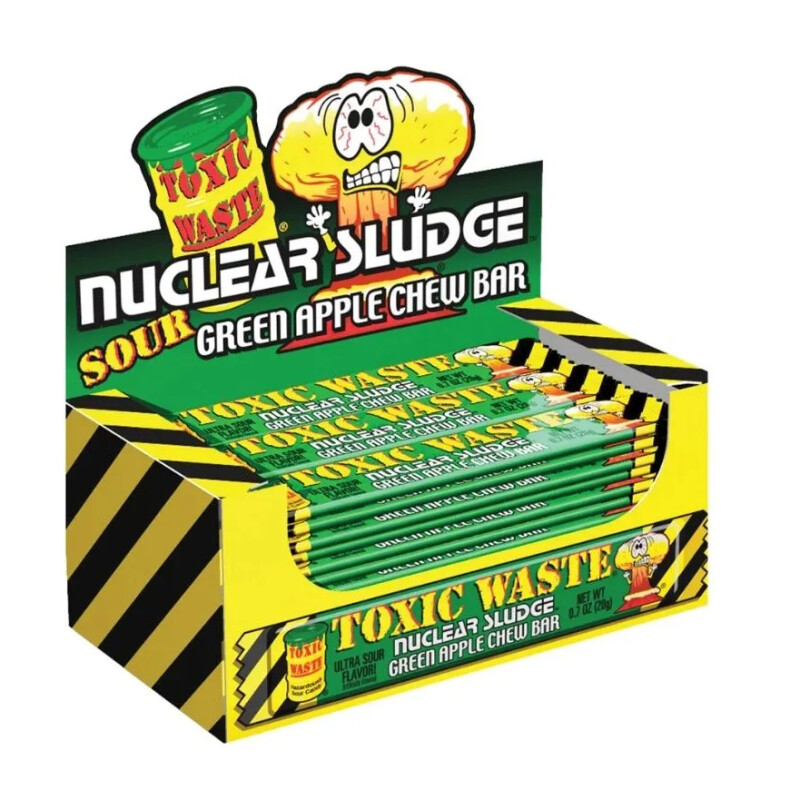 TOXIC WASTE SOUR CHERRY CHEW BAR  50 / 20 G.