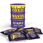 TOXIC WASTE RED ULTRA SOUR CANDY DRUM  42 G.