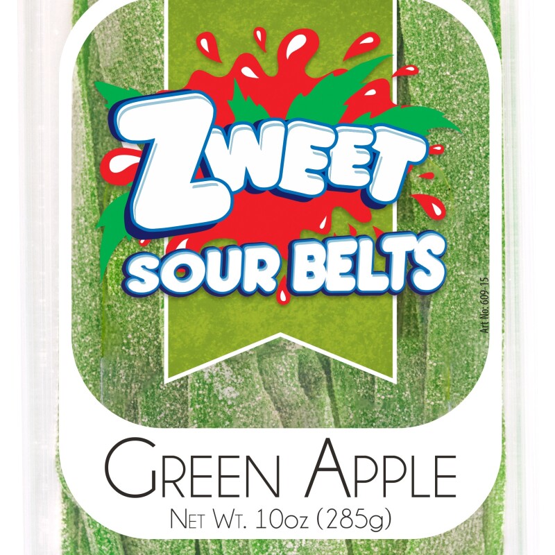 ZWEET SOUR BELTS STRAWBERRY 10 Oz