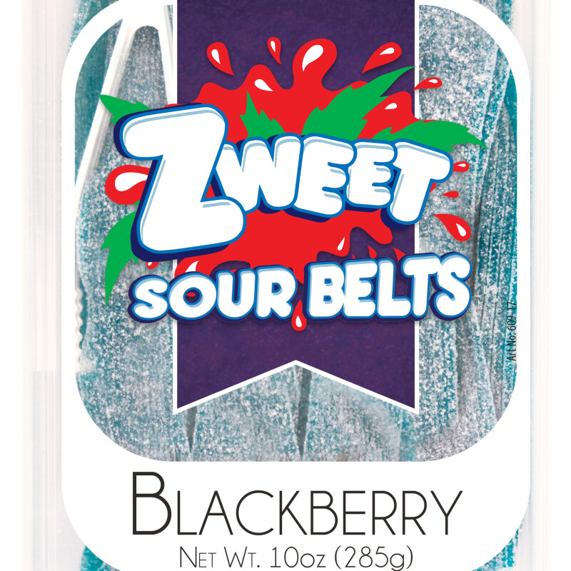 ZWEET SOUR BELTS MIXED BERRY 10 Oz