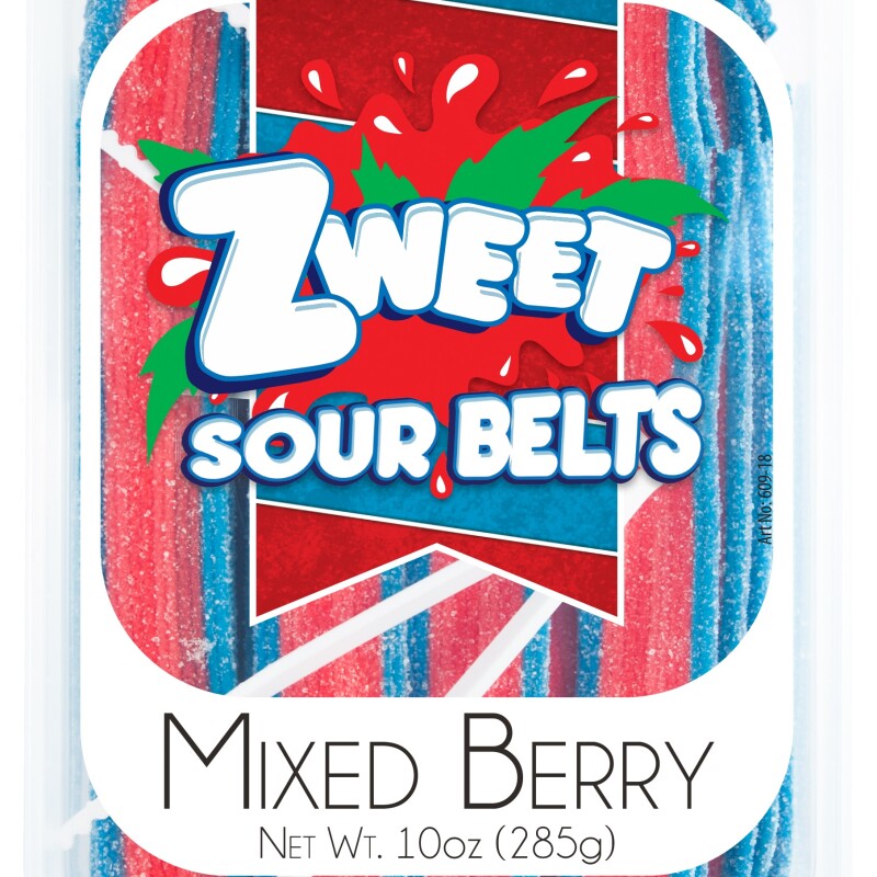 ZWEET SOUR BELTS MANGO 10 Oz