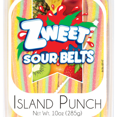 ZWEET SOUR BELTS STRAWBERRY CREAM 10 Oz